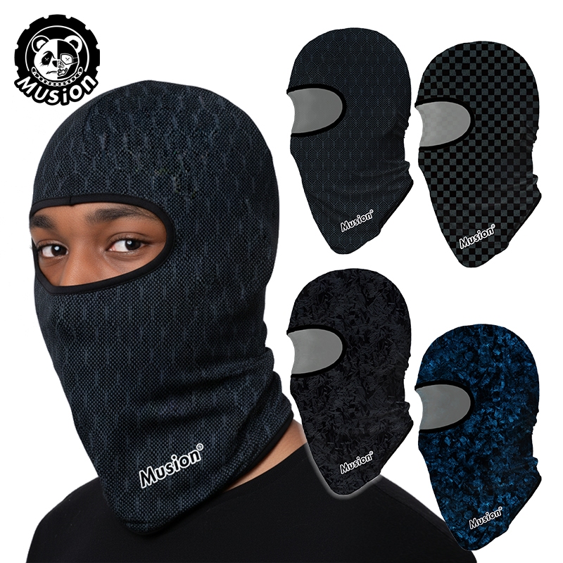 Musion Sợi-Dyed Series Ice Silk Balaclava - thoáng khí toàn diện, bảo vệ khỏi ánh nắng khi di chuyển bằng xe máy