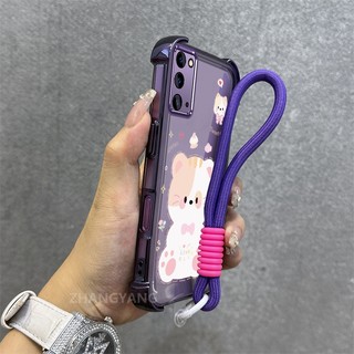 Ốp Lưng Cho Samsung NOTE 20 Mạ Điện Chống Rơi Vỏ Điện Thoại Thẩm Mỹ Mới Mèo Dễ Thương Thiết Kế Mới Điện Thoại Mềm Mại Miễn Phí Treo Dây
