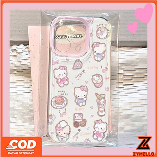 Thích hợp cho OPPO Reno 15F Reno14F Reno14 Pro Reno 13F Reno12 F Reno 11F Reno10 Reno8Z Reno7Z Reno8T Reno5 Reno4 Reno6zCute mèo hoạt hình toàn màn hình điện thoại TPU chống sốc ca