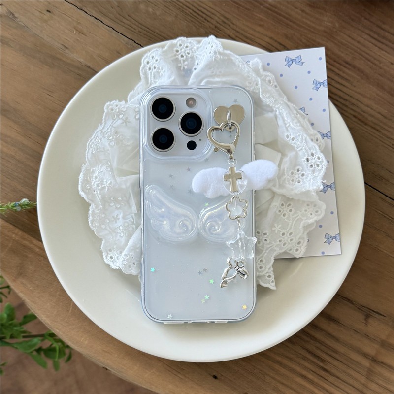 IPhone 17 Pro max 16 Pro max Họa tiết cánh sao TPU materia Epoxy nhựa xử lý Vỏ điện thoại