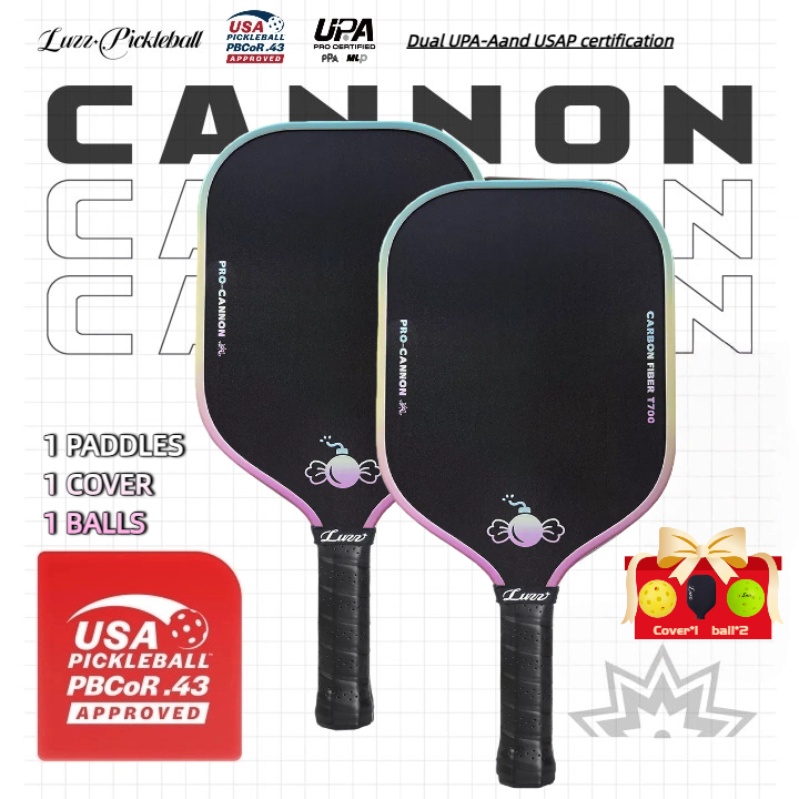 Vợt Pickleball Carbon T700 Luzz CANDY Cannon Bề Mặt Chống Trượt Thermoformed | BigBuy360 - bigbuy360.vn