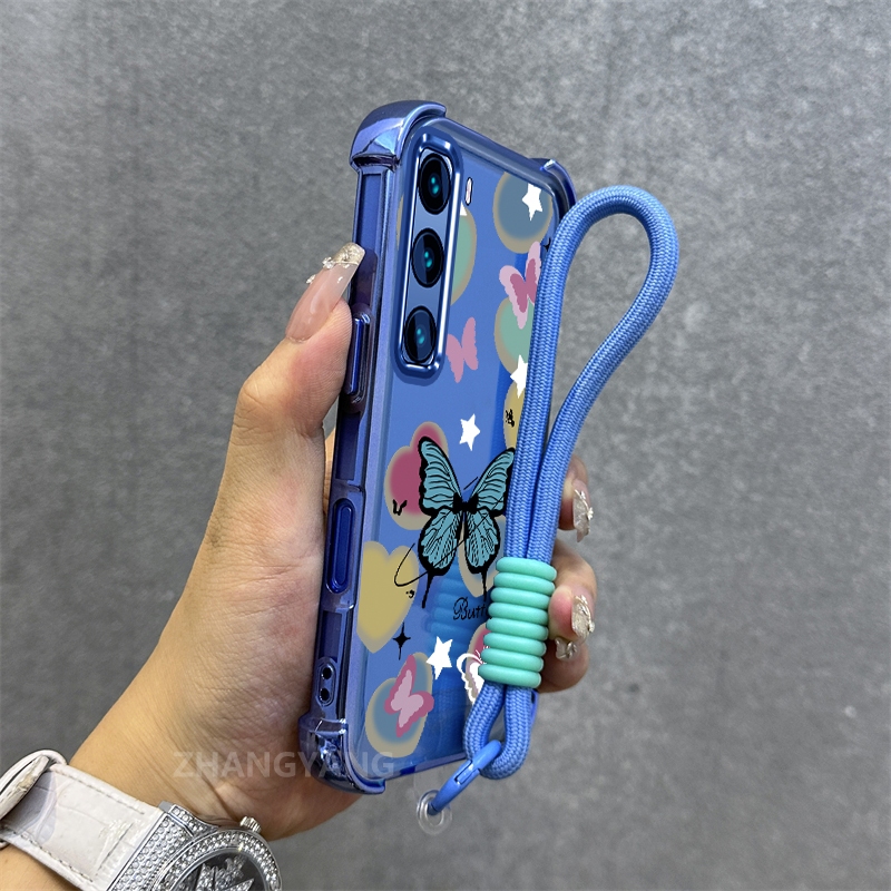 Ốp Lưng Cho infinix Nóng 50 Nóng 60 Nóng 60i Nóng 60 Pro Plus Mạ Điện Chống Rơi Vỏ Điện Thoại Thời Trang Họa Tiết Bướm Thiết Kế Cao Cấp Vỏ Mềm Miễn Phí Treo Dây