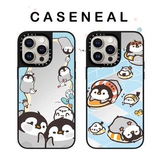 CASENEAL chim cánh cụt Gương chất lượng cao Vỏ điện thoại Thích hợp cho iPhone 17ProMax 17pro 17 air 16promax 16 15promax 15 14promax 13 13promax Ốp lưng cứng chống rơi thời trang