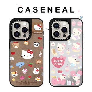 CASENEAL Món tráng miệng Kitty Vỏ điện thoại gương chất lượng cao Thích hợp cho iPhone 17ProMax 17pro 17 air 16promax 16 15promax 15 14promax 13 13promax Ốp lưng cứng chống rơi thời trang