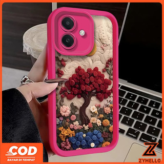 Thích hợp cho Redmi A5 A3 13C 14C 15C Note 13 Pro Redmi Note 14 Pro Xiaomi 14T POCO C61 4G Vỏ điện thoại TPU thêu đẹp núi và hoa hồng chống sốc