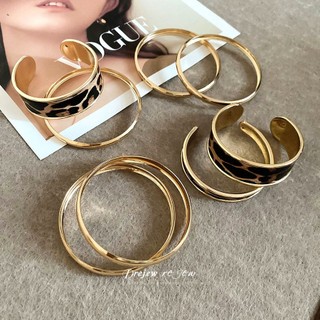 Vòng tay mở da báo Châu Âu và Mỹ - Thiết kế thời trang đơn giản