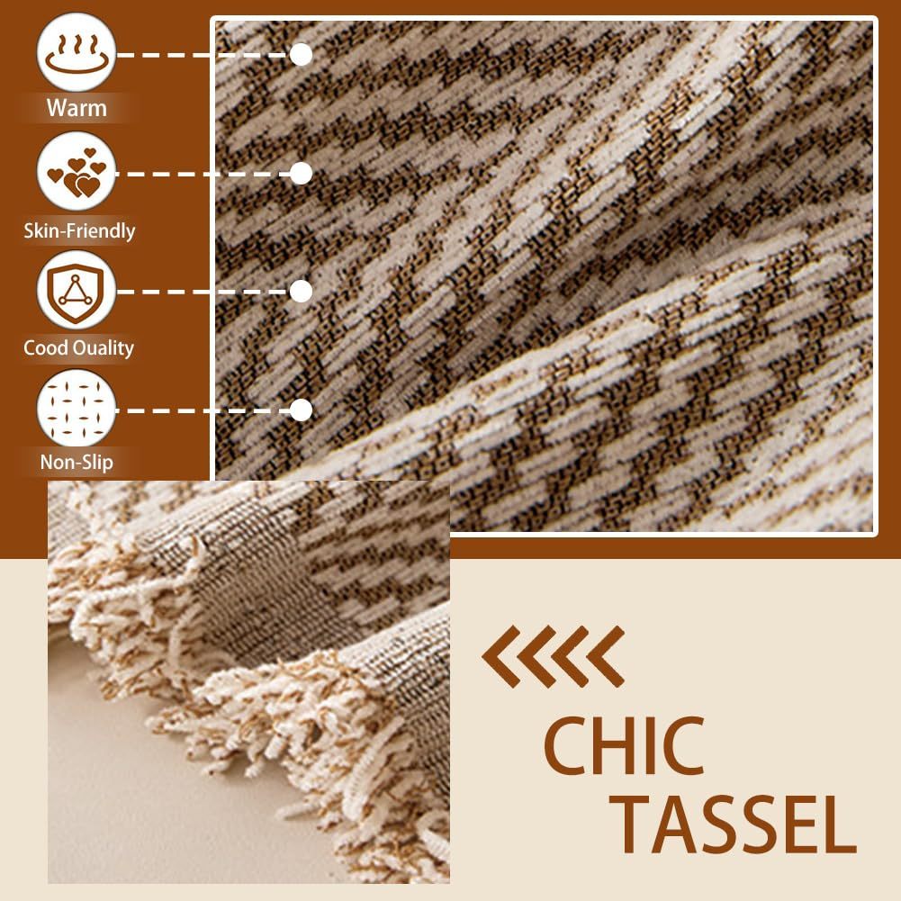 Chăn Sofa Sọc Hình Học Mới, Vỏ Sofa Chenille Mềm Có Thể Giặt Chống Trơn Trượt, Phòng Khách Sofa Hình Chữ L / u Chăn Ném, Bảo Vệ Nội Thất Cho Chó, Mèo, Trẻ Em