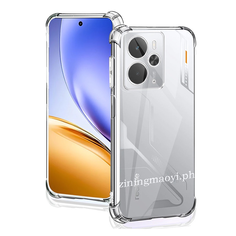 Ốp Điện Thoại Chống Sốc 4in1 Realme 14 14T 5G ransparent Cho Realme 14X Realme C71 C75X C75 Note 60 50 Chống Riêng Tư Mềm Gốm Mờ Và Ống Kính Phim Và Phim Mặt Sau