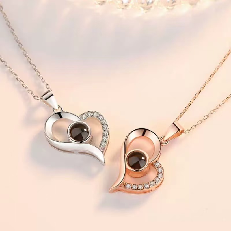 Máy Chiếu Vòng Cổ Hình Ảnh Vòng Cổ Chiếu Vòng Cổ Tùy Chỉnh Cho Nam Nữ Vòng Cổ Cho Cặp Đôi Quà Tặng Cho Bạn Trai Bạn Gái