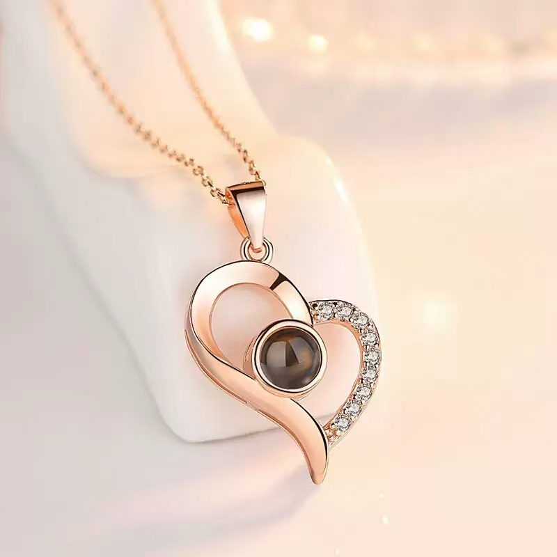 Máy Chiếu Vòng Cổ Hình Ảnh Vòng Cổ Chiếu Vòng Cổ Tùy Chỉnh Cho Nam Nữ Vòng Cổ Cho Cặp Đôi Quà Tặng Cho Bạn Trai Bạn Gái