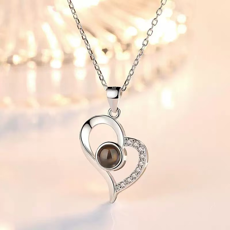 Máy Chiếu Vòng Cổ Hình Ảnh Vòng Cổ Chiếu Vòng Cổ Tùy Chỉnh Cho Nam Nữ Vòng Cổ Cho Cặp Đôi Quà Tặng Cho Bạn Trai Bạn Gái