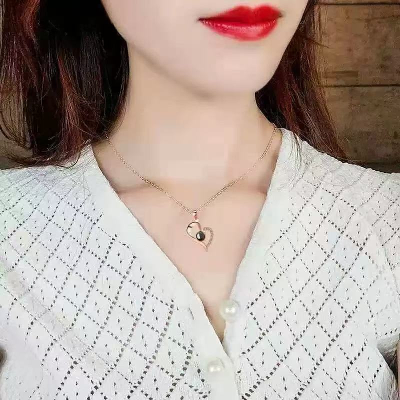 Máy Chiếu Vòng Cổ Hình Ảnh Vòng Cổ Chiếu Vòng Cổ Tùy Chỉnh Cho Nam Nữ Vòng Cổ Cho Cặp Đôi Quà Tặng Cho Bạn Trai Bạn Gái