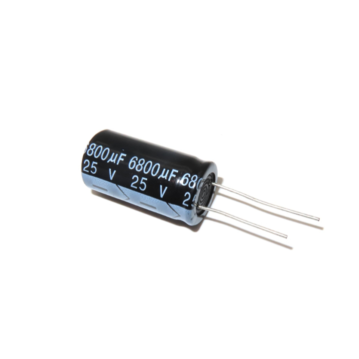 Tụ Điện Phân 25V6800uf Kích Thước 16 * 30MM Cắm Thẳng Nhôm Chất Lượng Cao Tụ Điện Điện Phân 6800uf / 25V