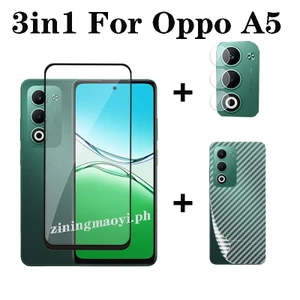 Phim kính cường lực 3in1 OPPO A5 cho OPPO A5 Pro A3 Pro A5X A3X Phim kính cường lực Bảo vệ màn hình và Phim ống kính máy ảnh và phim mặt sau