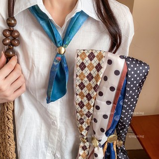 Retro Khăn Quàng Cổ Chấm Bi Cao Cấp, Phù Hợp Cho Nữ