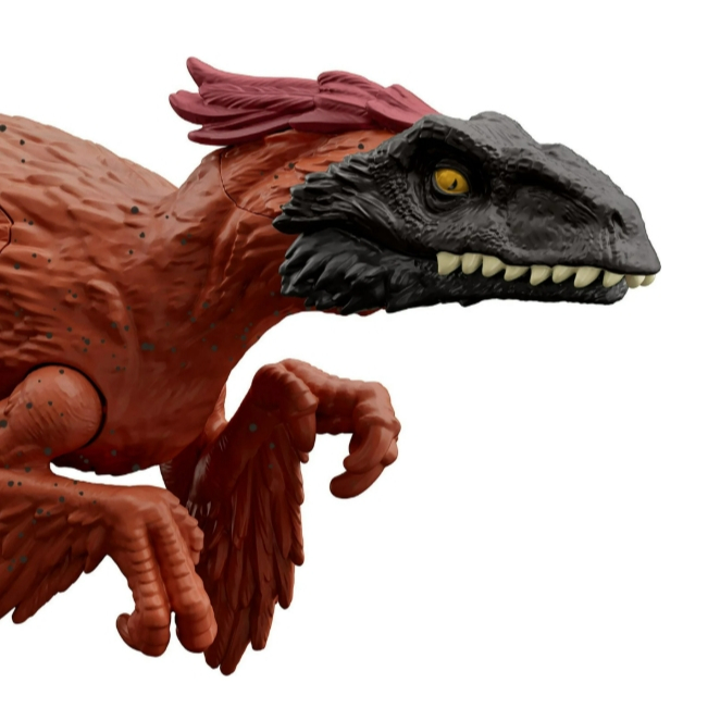 Jurassic World Epic Attack Pyroraptor Hình đồ chơi khủng long với hư tổn, đèn và âm thanh HTP67