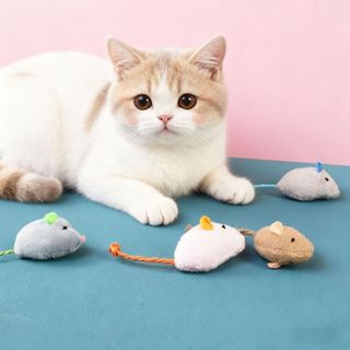 Chuột sang trọng mới Đồ chơi mèo Chuột thảo dược Catnip