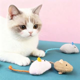 Chuột sang trọng mới Đồ chơi mèo Chuột thảo dược Catnip