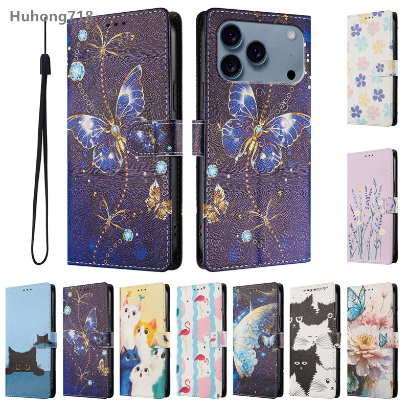 Dành Cho Iphone 6 7 8 11 12 13 Mini Pro Plus 14 16E 17E SE 2 3 2020 2022 X XR XS Max Ốp Điện Thoại Da Lật Chống Sốc Ví Khe Cắm Thẻ Vỏ