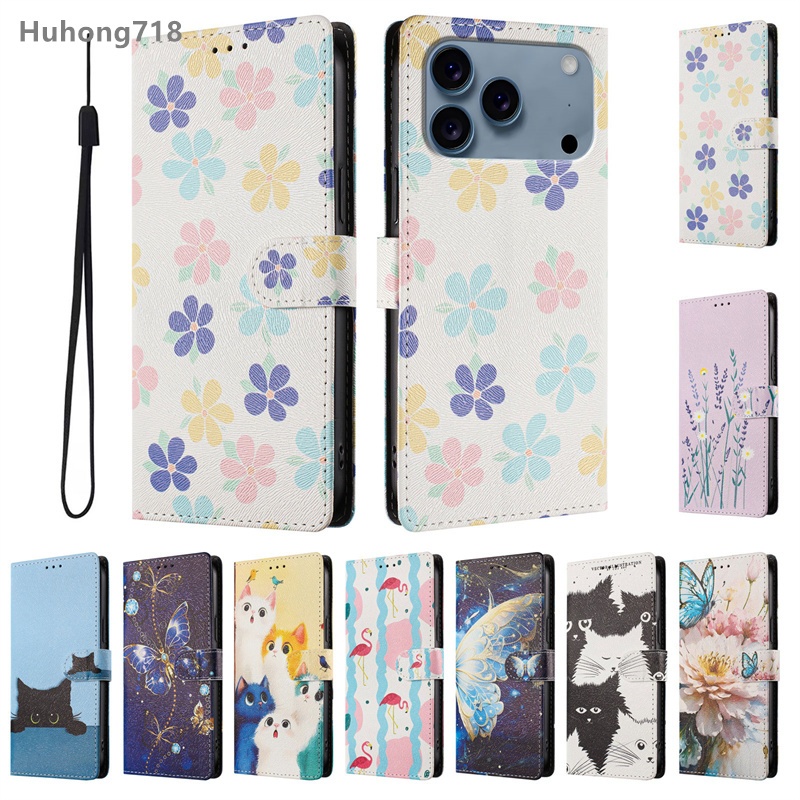 Dành Cho Iphone 13 Mini 14 15 16 17 Air Pro Plus Max Ốp Điện Thoại Da Lật Chống Sốc Ví Khe Cắm Thẻ Vỏ Bọc