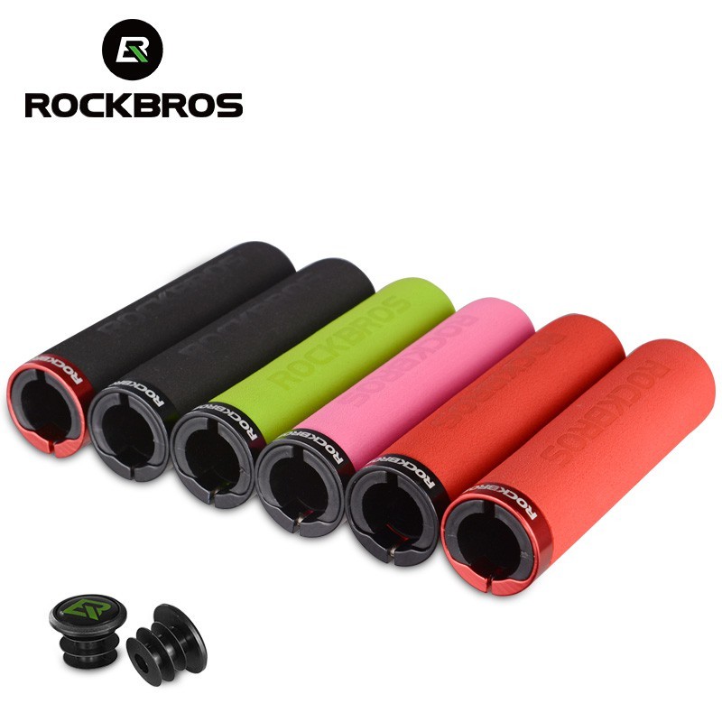 Rockbros Bọc Tay Lái Xe Đạp Leo Núi Bằng Xốp Silicon Mềm Siêu Nhẹ Chống Trượt Thấm Hút Tốt