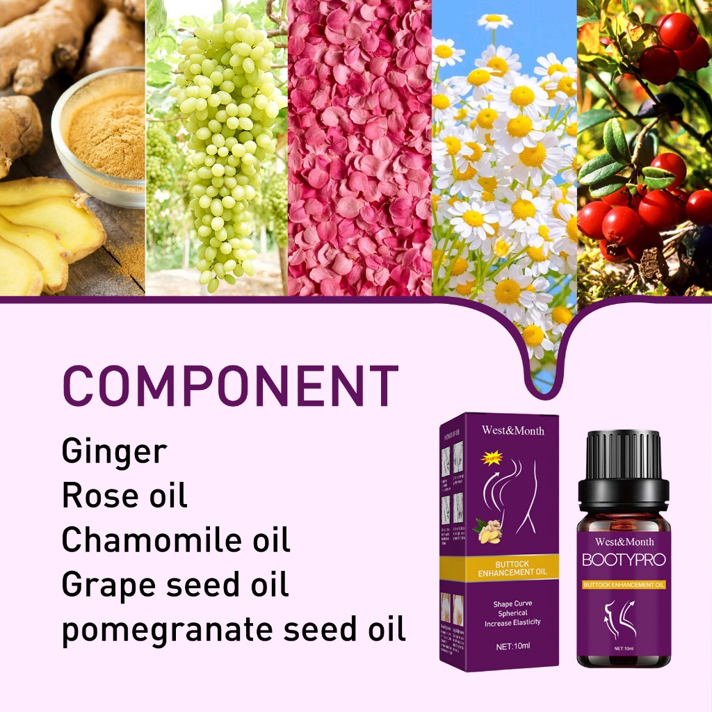 Tháng Tây Plump Up Booty Tăng Cường Dầu Nâng Hông Cần Thiết Nâng Mông Massage Làm Săn Chắc 10ml