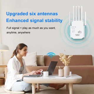 Bộ khuếch đại lặp lại Wifi 1200 / 300Mbps Bộ mở rộng phạm vi mở rộng mạng 2.4G 5G Bộ mở rộng tín hiệu WiFi Bộ định tuyến Wi-Fi không dây