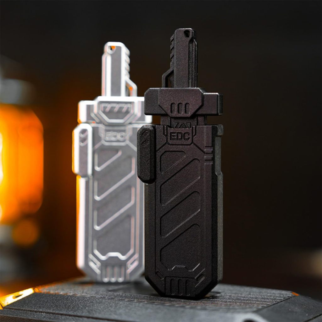 EDC Splitting Sword Fidget Vỏ từ tính Catapult Thẻ đẩy Giảm căng thẳng Kim loại Đẩy trượt Đồ chơi giảm lo âu Chống căng thẳng Đồ chơi giảm căng thẳng
