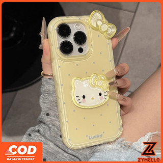 Thích hợp cho OPPO Reno14F Reno14pro Reno13F Reno13 Reno12Pro Reno11 Reno11 F Reno10Pro Reno8T Reno8Z Reno7Z Reno6Z Reno8 Reno5 Reno4 Thời Trang 3D Chấm Bi Nơ Mèo Con IMD Shockpr