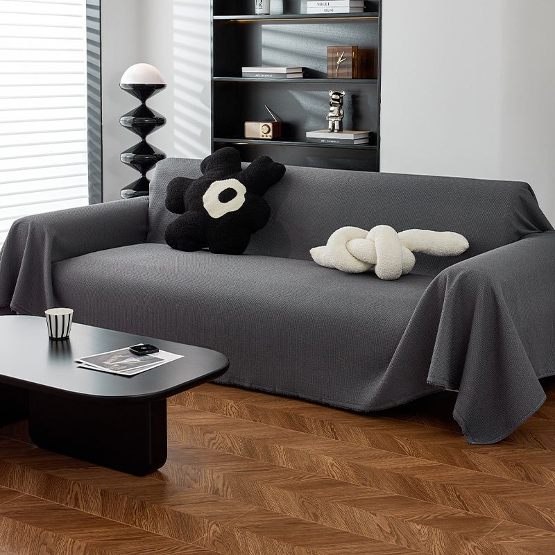 Chăn Sofa Chống Thấm Nước Lười Nhật Bản Mới, Vỏ Sofa Vách Ngăn Chống Trơn Trượt Có Thể Đảo Ngược, Khăn Sofa Siêu Mềm, Thích Hợp Cho Trẻ Em Và Thú Cưng