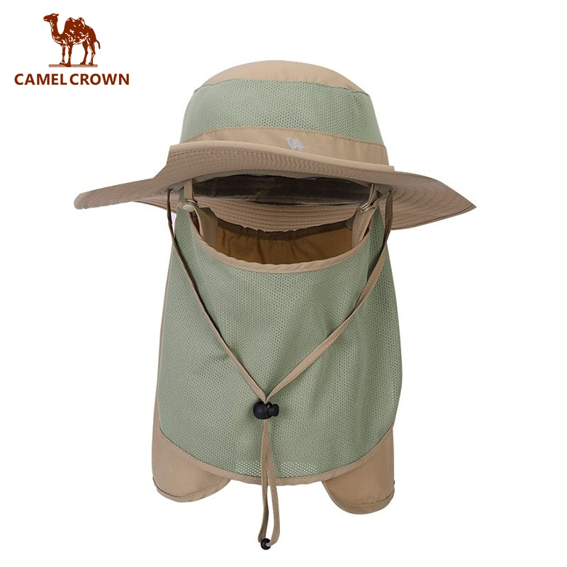 CAMEL CROWN Mũ Tai Bèo Chống Nắng Tia Uv Bảo Vệ Toàn Diện
