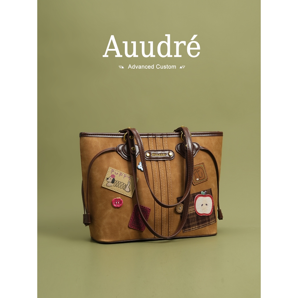 Auudre Retro Dung Tích Lớn Đi Làm Túi Tote Nữ Đeo Vai | BigBuy360 - bigbuy360.vn