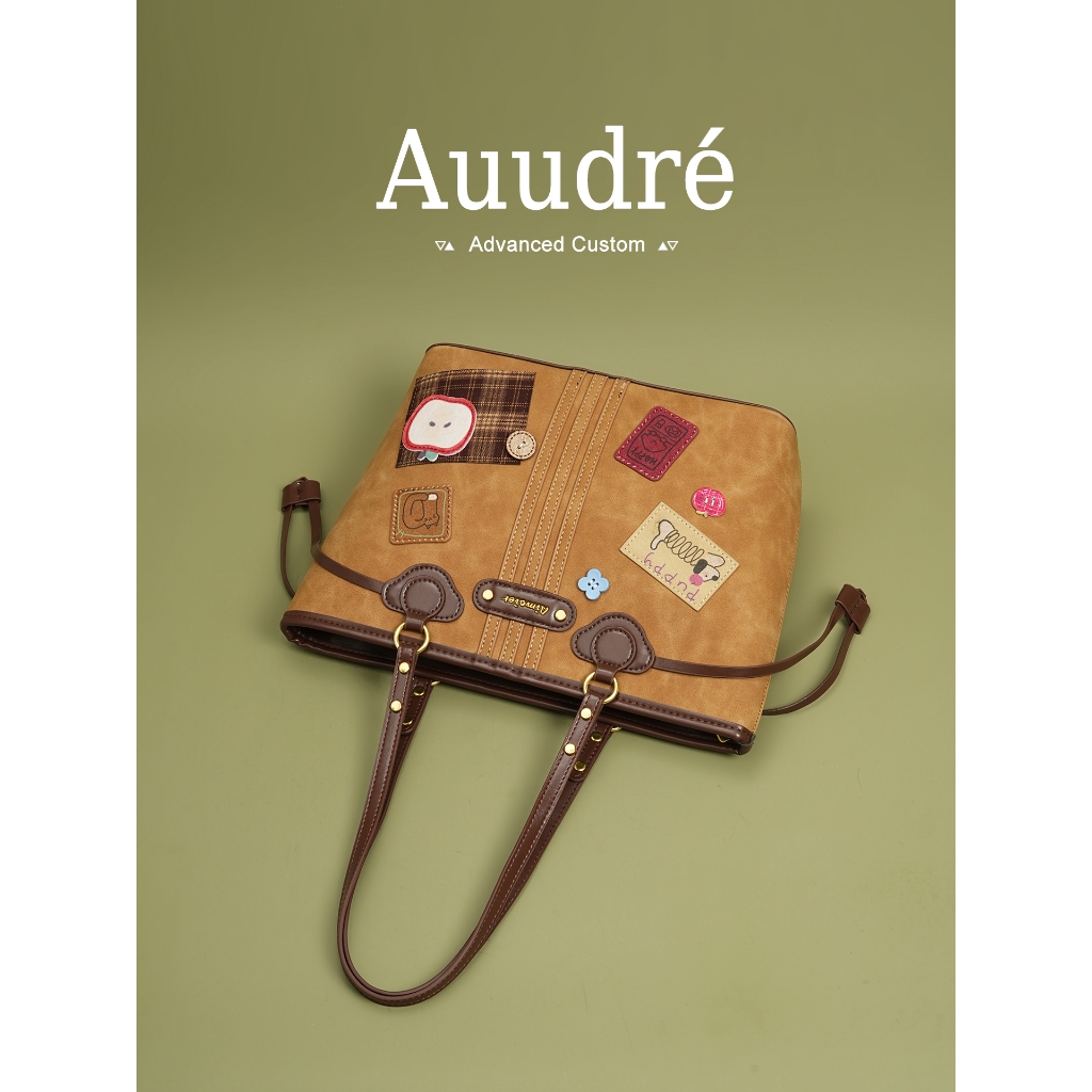 Auudre Retro Dung Tích Lớn Đi Làm Túi Tote Nữ Đeo Vai | BigBuy360 - bigbuy360.vn