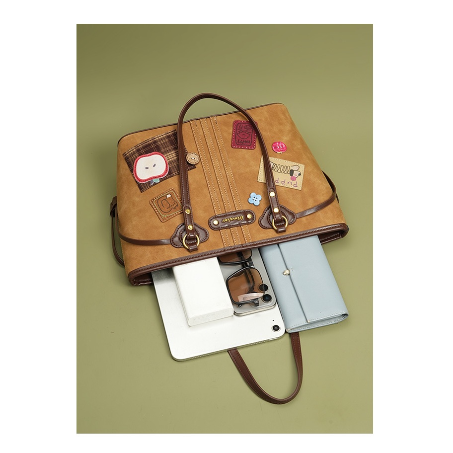 Auudre Retro Dung Tích Lớn Đi Làm Túi Tote Nữ Đeo Vai | BigBuy360 - bigbuy360.vn