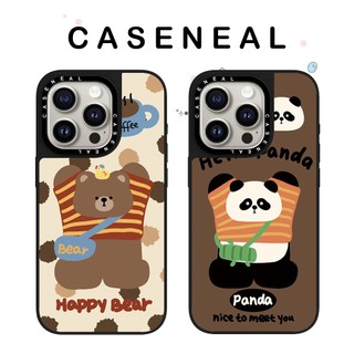 CASENEAL Động vật đứng Vỏ điện thoại gương chất lượng cao Thích hợp cho iPhone 17ProMax 17pro 17 air 16promax 16 15promax 15 14promax 13 13promax Ốp lưng cứng chống rơi thời trang