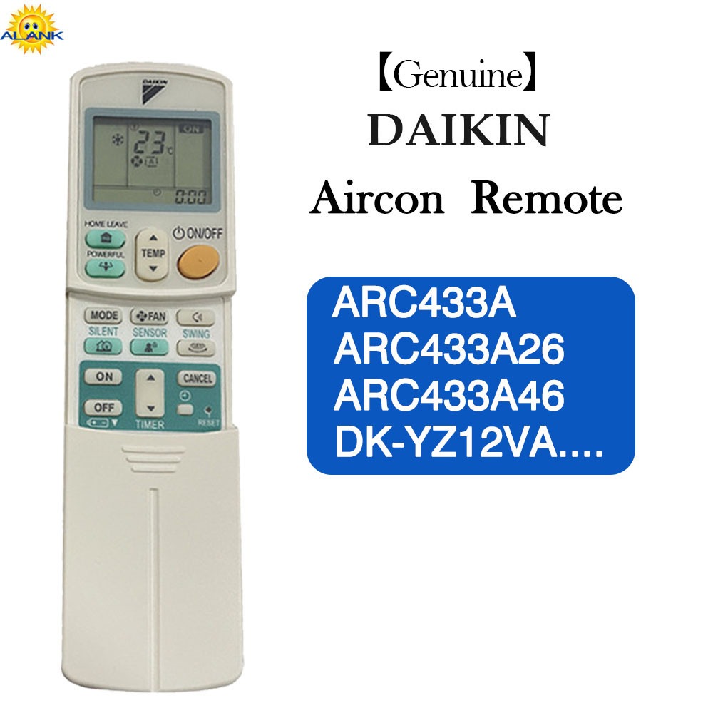 chính hãng DAIKIN Điều khiển điều hòa DAIKIN REMOTE FOR ARC433A