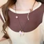 Vòng cổ mặt dây chuyền chó con đính cườm bằng da, thời trang phù hợp mọi dịp