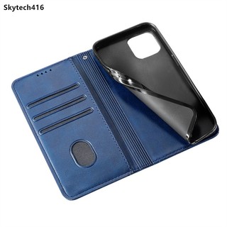 Dành Cho Samsung Galaxy S6 S7 Edge S8 S9 S10 S10E S20 FE Ultra Plus 5G Vỏ Điện Thoại Da Vỏ Khe Cắm Thẻ Ví Đứng TPU Mềm Chống Sốc Ốp Lưng