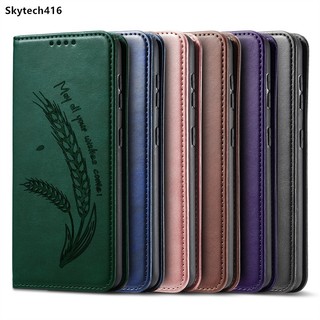 Dành Cho Samsung Galaxy S6 S7 Edge S8 S9 S10 S10E S20 FE Ultra Plus 5G Vỏ Điện Thoại Da Vỏ Khe Cắm Thẻ Ví Đứng TPU Mềm Chống Sốc Ốp Lưng