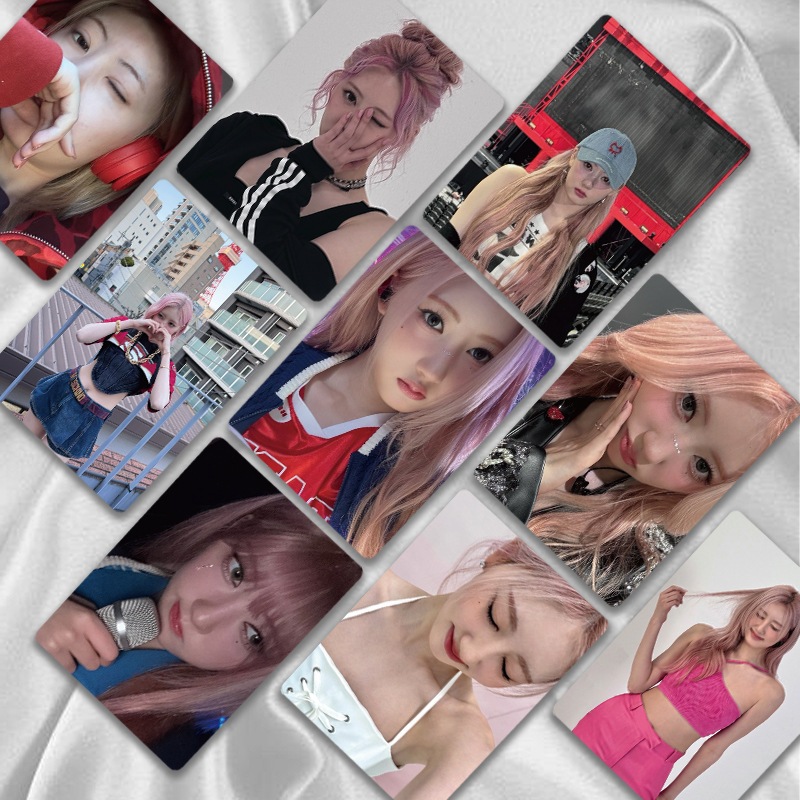 Linxx 50 Chiếc BABYMONSTER RAMI Thẻ Laser Holographic Kpop Photocards Dòng Bưu Thiếp