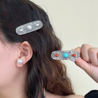 Kẹp Tóc Nữ Phong Cách Dân Tộc Mông Cổ Retro Hình Vuông Cao Cấp