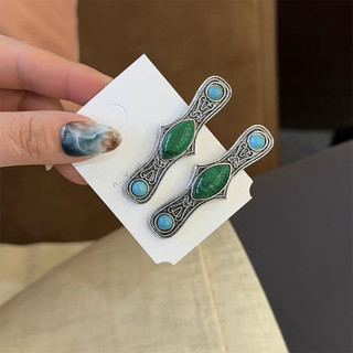 Kẹp Tóc Nữ Phong Cách Dân Tộc Mông Cổ Retro Hình Vuông Cao Cấp