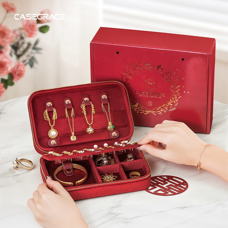 Hộp nhung đựng trang sức quà tặng Giáng Sinh, nhẫn, bông tai, cho đám cưới, sinh nhật, kỷ niệm, lễ tình nhân
