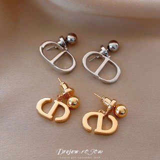 Dây chuyền kim cương hình bầu dục từ bạc sterling 925, bông tai cá tính và thời trang