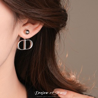 Dây chuyền kim cương hình bầu dục từ bạc sterling 925, bông tai cá tính và thời trang
