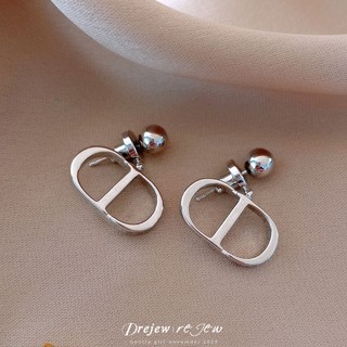 Dây chuyền kim cương hình bầu dục từ bạc sterling 925, bông tai cá tính và thời trang