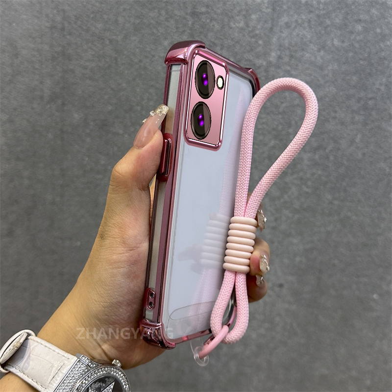 Ốp Lưng Cho Redmi A5 Vỏ Điện Thoại Chống Rơi Mạ Điện Cao Cấp Mới Chất Liệu TPU Vỏ Mềm Miễn Phí Tinh Tế Treo Dây