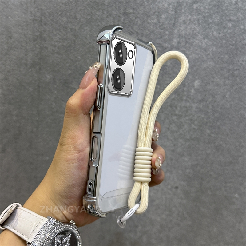 Ốp Lưng Cho Redmi A5 Vỏ Điện Thoại Chống Rơi Mạ Điện Cao Cấp Mới Chất Liệu TPU Vỏ Mềm Miễn Phí Tinh Tế Treo Dây