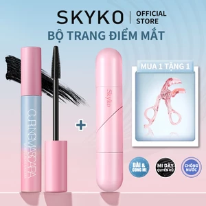Bộ 2 Bộ Mascara & Bút Kẻ Mắt SKYKO Bộ Trang Điểm Mắt Lâu Dài Chống Thấm Nước
