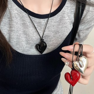 Vòng cổ trái tim Hàn Quốc thiết kế đơn giản ngọt ngào, dài cổ điển, phù hợp làm phụ kiện hàng ngày